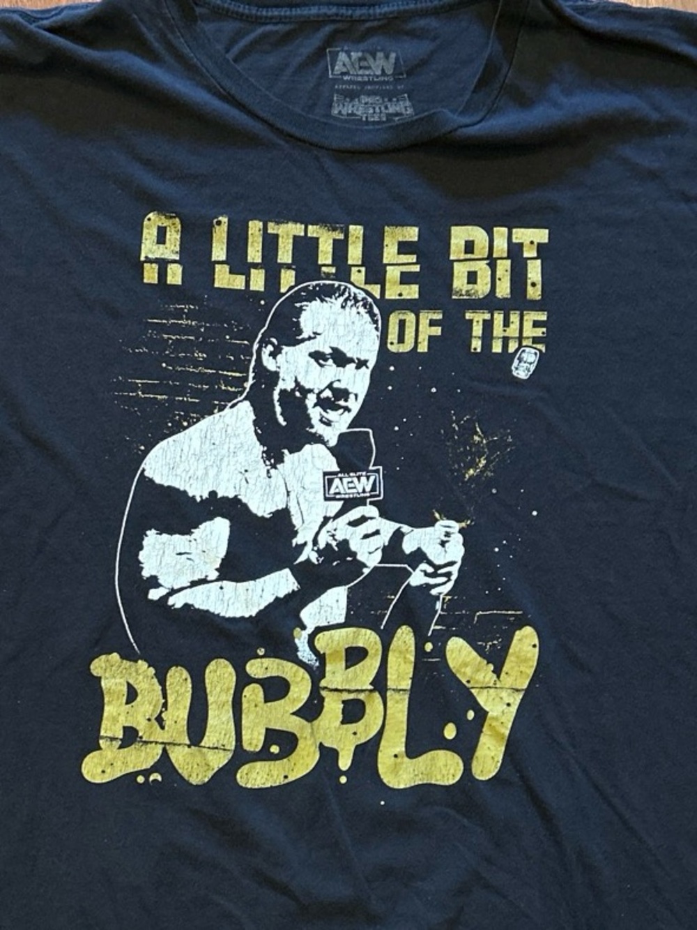 AEW Wrestling Chris Jericho Distressed Black Graphic Tshirt Size 3XL